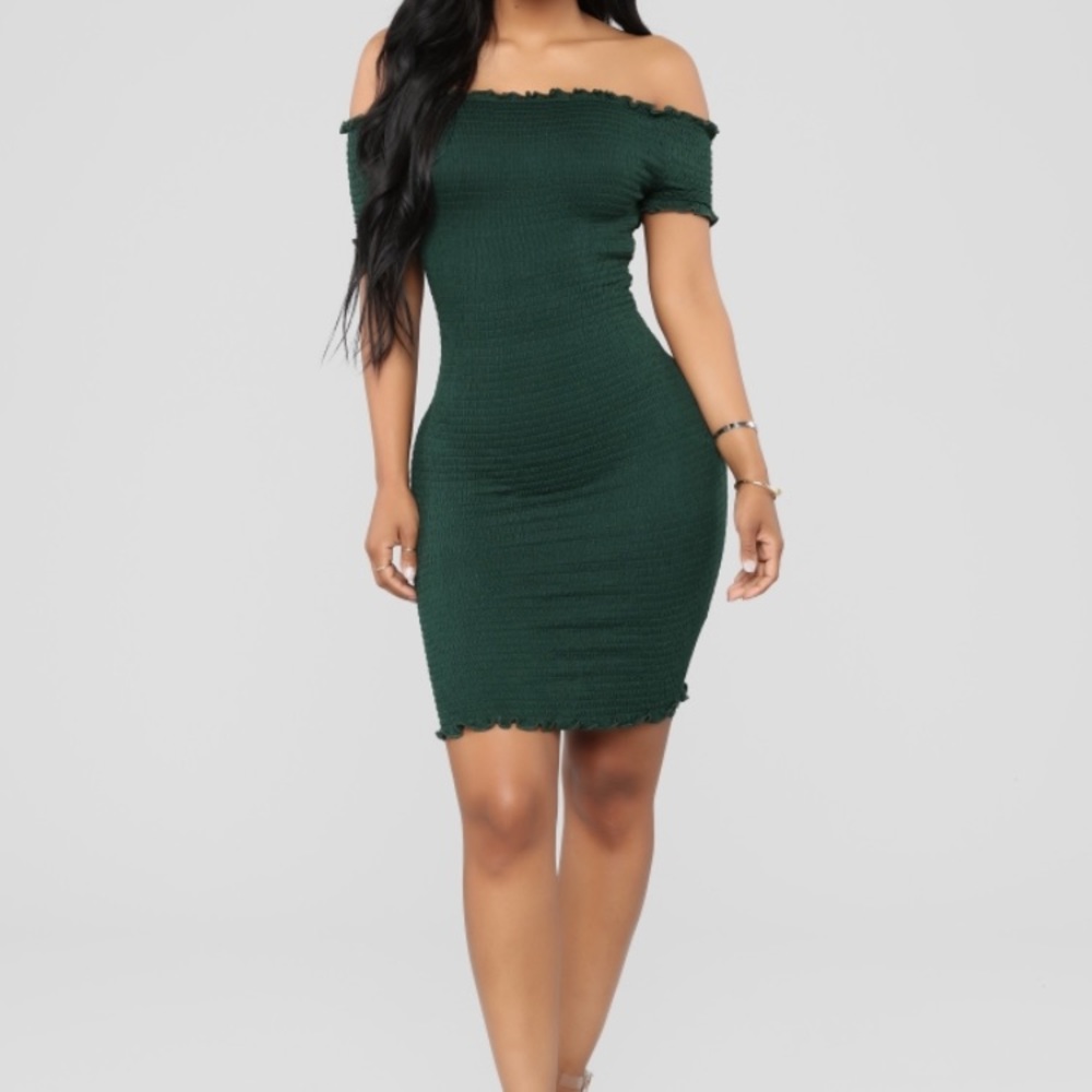 Fashion Nova Terry Smocked Dress